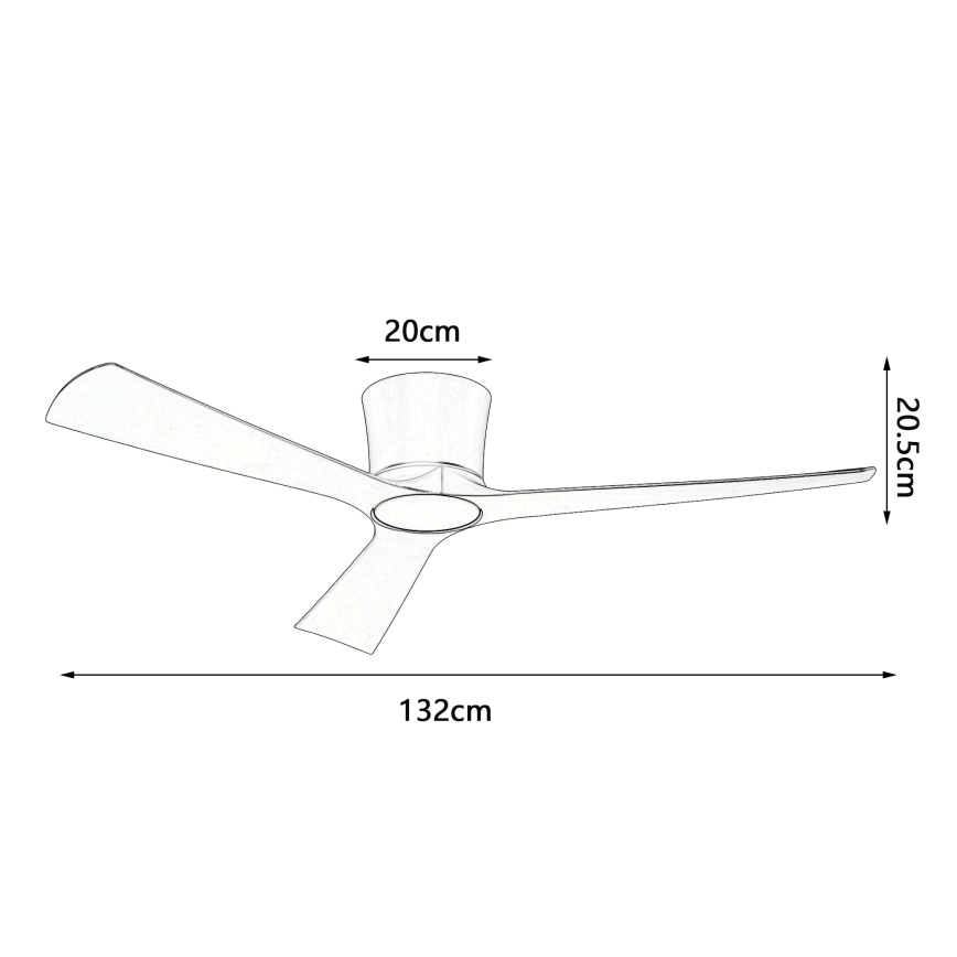 ZEVENTI - dimbar LED-takfläkt AUREX LED/24W/230V 3000/4000/6000K Wi-Fi Tuya svart + fjärrkontroll