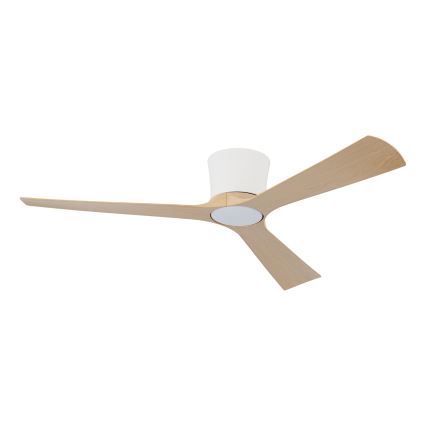 ZEVENTI - LED dimmbar takfläkt AUREX LED/24W/230V 3000/4000/6000K Wi-Fi Tuya vit/ek + fjärrkontroll