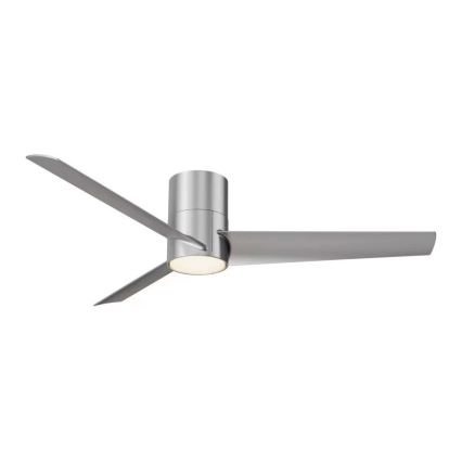 ZEVENTI - LED takfläkt BARROSA LED/18W/230V 3000/4000/6000K Wi-Fi Tuya mattkrom + fjärrkontroll