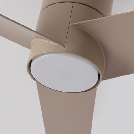 ZEVENTI - LED takfläkt BARROSA LED/18W/230V 3000/4000/6000K Wi-Fi Tuya beige + fjärrkontroll