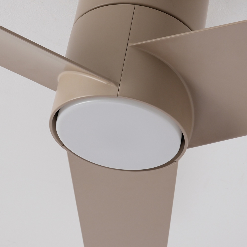 ZEVENTI - LED takfläkt BARROSA LED/18W/230V 3000/4000/6000K Wi-Fi Tuya beige + fjärrkontroll