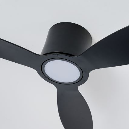 ZEVENTI - Dimbar LED-takfläkt VENTORA LED/24W/230V 3000/4000/6000K Wi-Fi Tuya svart + fjärrkontroll