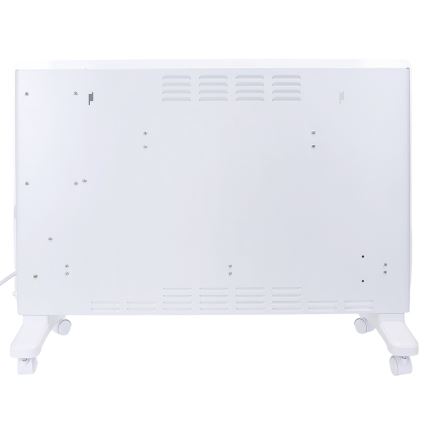 ZEVENTI - Smart väggmonterad elektrisk direktverkande värmare/konvektor med LCD-display 1000/2000W/230V Wi-Fi vit
