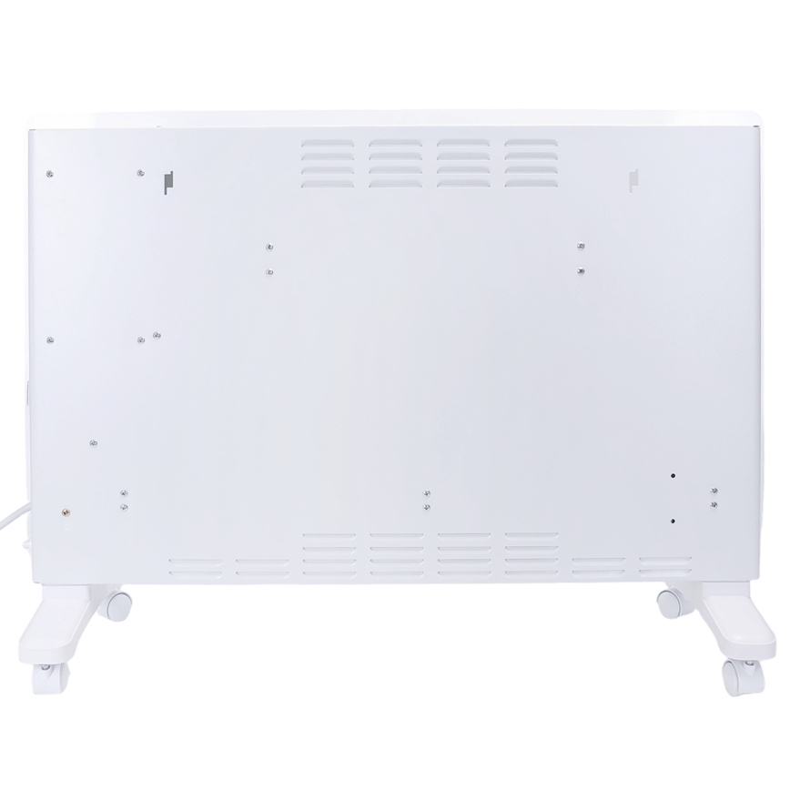 ZEVENTI - Smart väggmonterad elektrisk direktverkande värmare/konvektor med LCD-display 1000/2000W/230V Wi-Fi vit