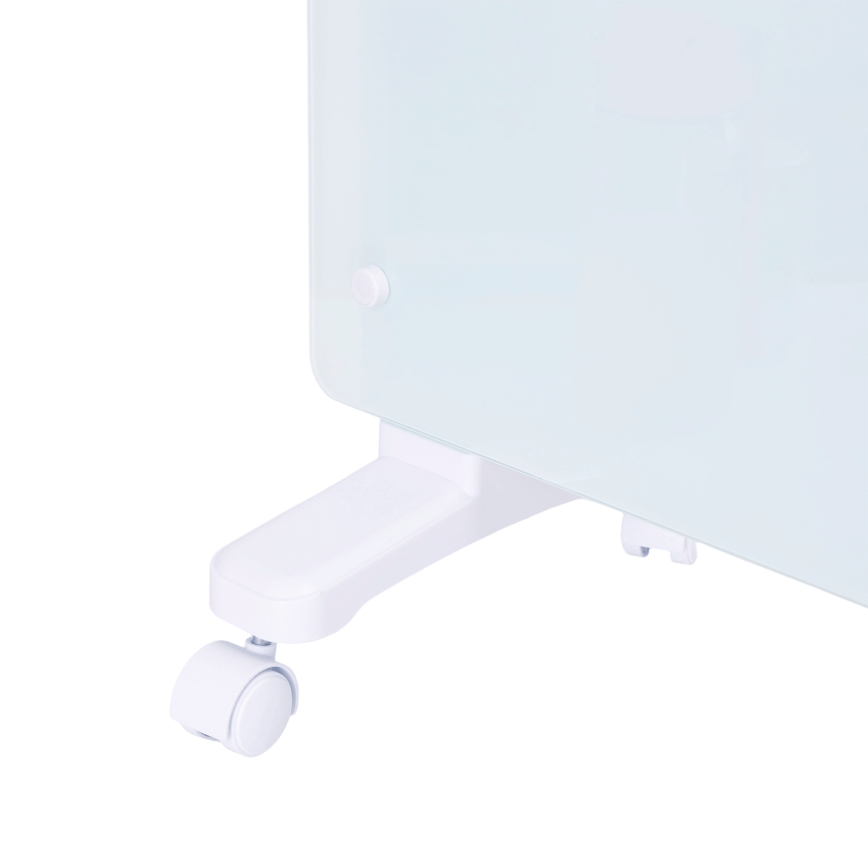 ZEVENTI - Smart väggmonterad elektrisk direktverkande värmare/konvektor med LCD-display 1000/2000W/230V Wi-Fi vit