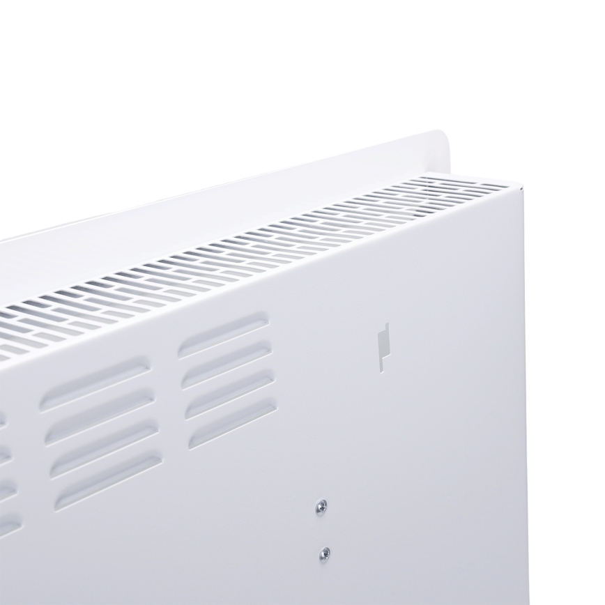 ZEVENTI - Smart väggmonterad elektrisk direktverkande värmare/konvektor med LCD-display 1000/2000W/230V Wi-Fi vit