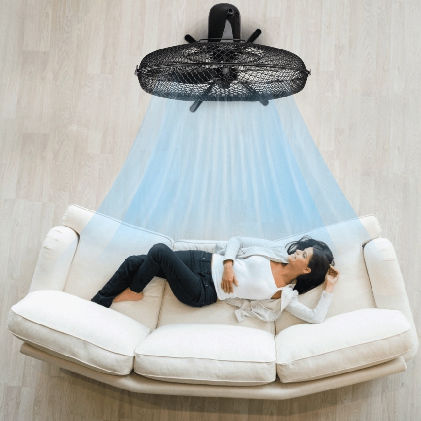 ZEVENTI - Stativfläkt FLOW 40W/230V svart