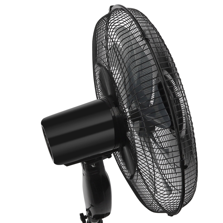 ZEVENTI - Golvfläkt FLOW 55 W/230 V, 130 cm, svart + fjärrkontroll