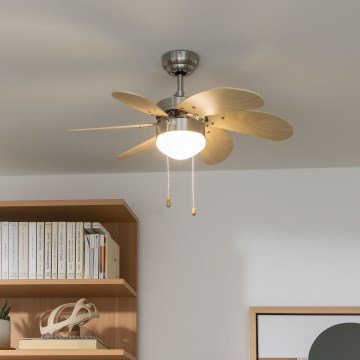 ZEVENTI - Takfläkt FAMARA 1xE14/60W/230V beige