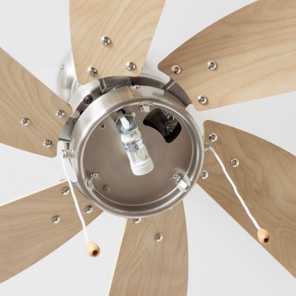 ZEVENTI - Takfläkt FAMARA 1xE14/60W/230V beige