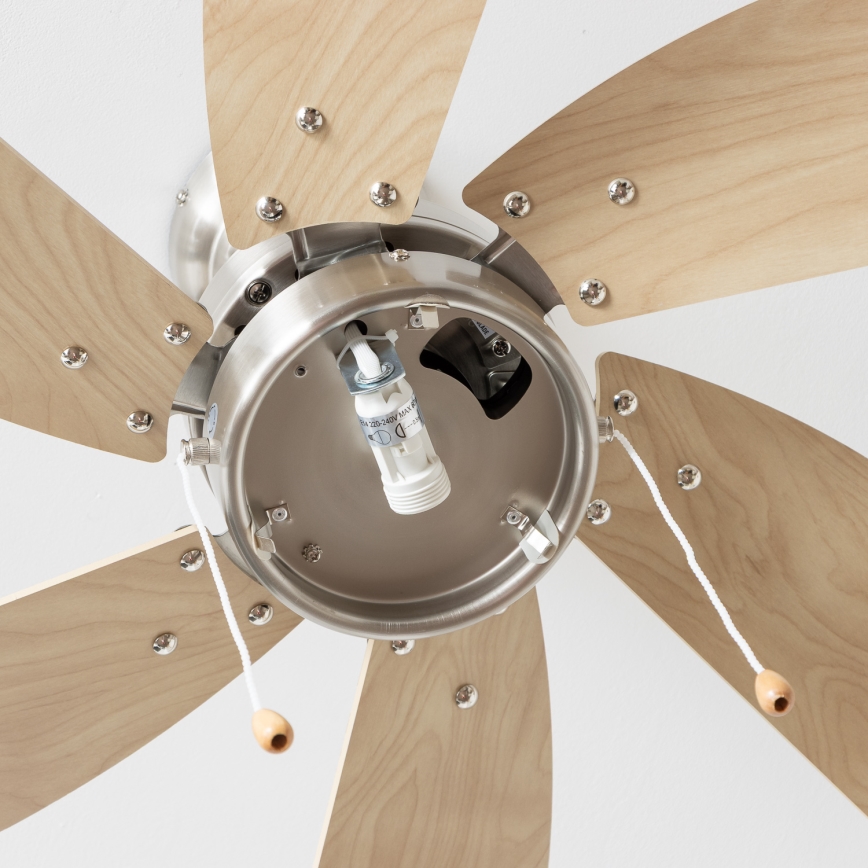 ZEVENTI - Takfläkt FAMARA 1xE14/60W/230V beige