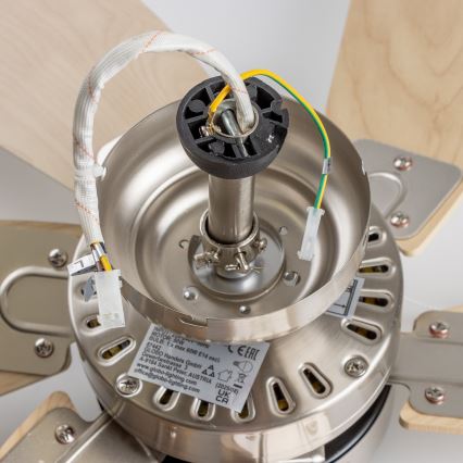 ZEVENTI - Takfläkt FAMARA 1xE14/60W/230V beige