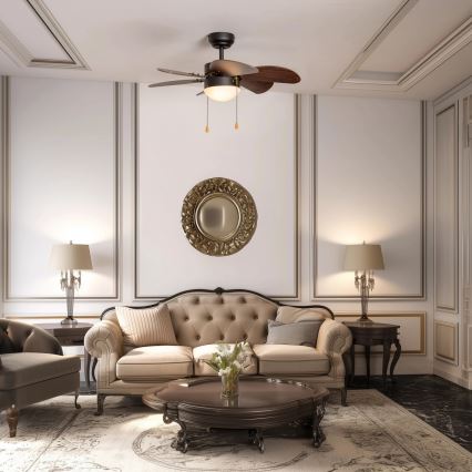 ZEVENTI - Takfläkt FAMARA 1xE14/60W/230V