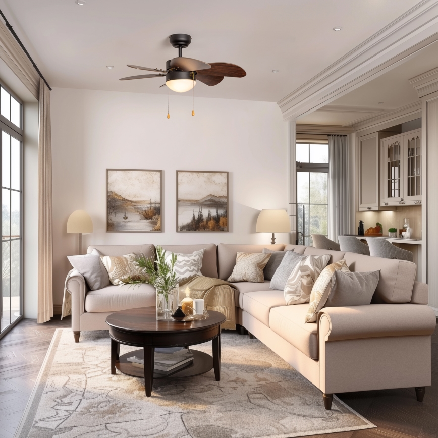 ZEVENTI - Takfläkt FAMARA 1xE14/60W/230V