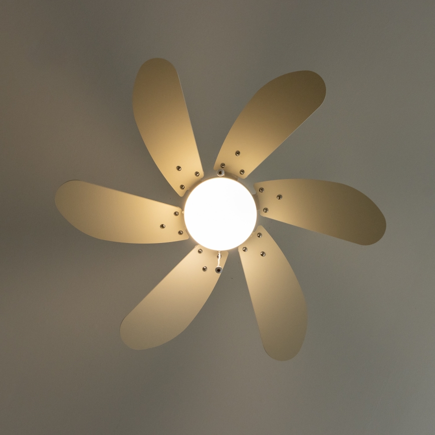 ZEVENTI - Takfläkt FAMARA 1xE14/60W/230V vit