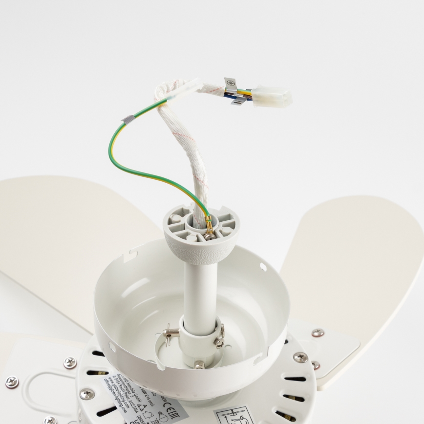 ZEVENTI - Takfläkt FAMARA 1xE14/60W/230V vit