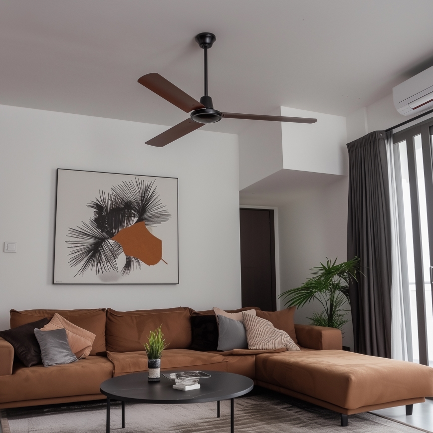 ZEVENTI - Takfläkt TOFINO brun