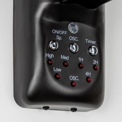 ZEVENTI - Väggfläkt FREEZE 50W/230V diameter 40 cm svart + fjärrkontroll