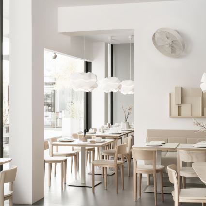 ZEVENTI - Väggfläkt FREEZE 50W/230V diameter 40 cm vit + fjärrkontroll