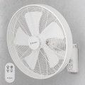 ZEVENTI - Väggfläkt FREEZE 50W/230V Ø 45 cm vit + fjärrkontroll