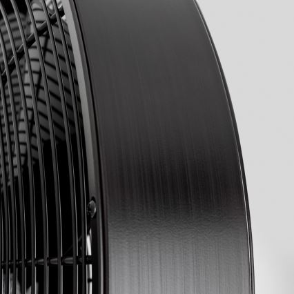 ZEVENTI - Väggmonterad fläkt FREEZE 50W/230V Ø 45 cm svart + fjärrkontroll