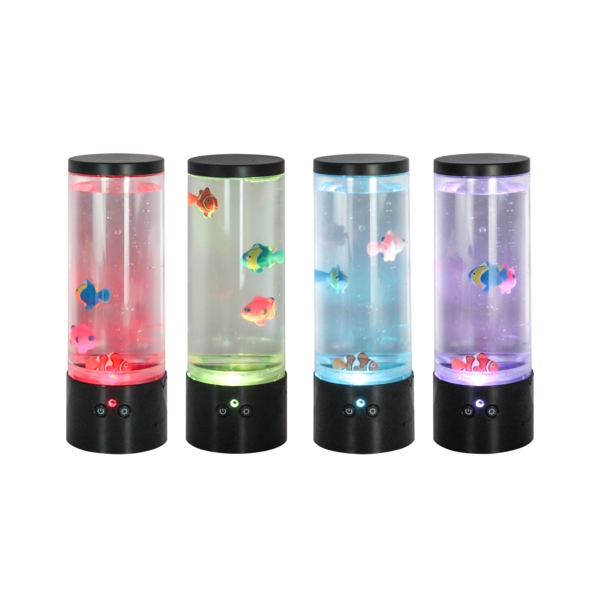 Zuma Line - LED RGB Dimbara bordslampa LED/1W/5V/3xAA + fjärrkontroll