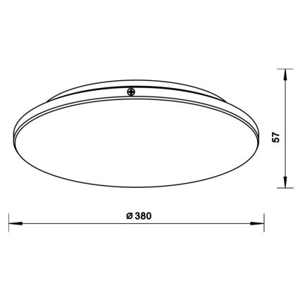 Zuma Line - LED taklampa LED/24W/230V