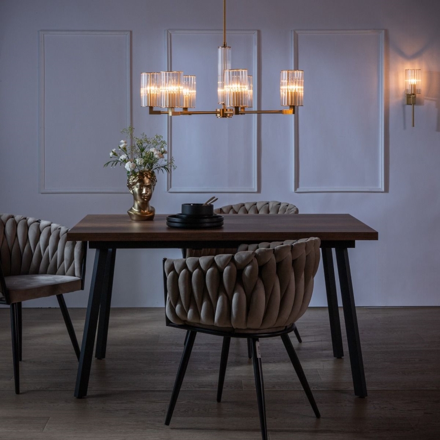 Zuma Line - Vägglampa 1xE14/7W/230V guldig