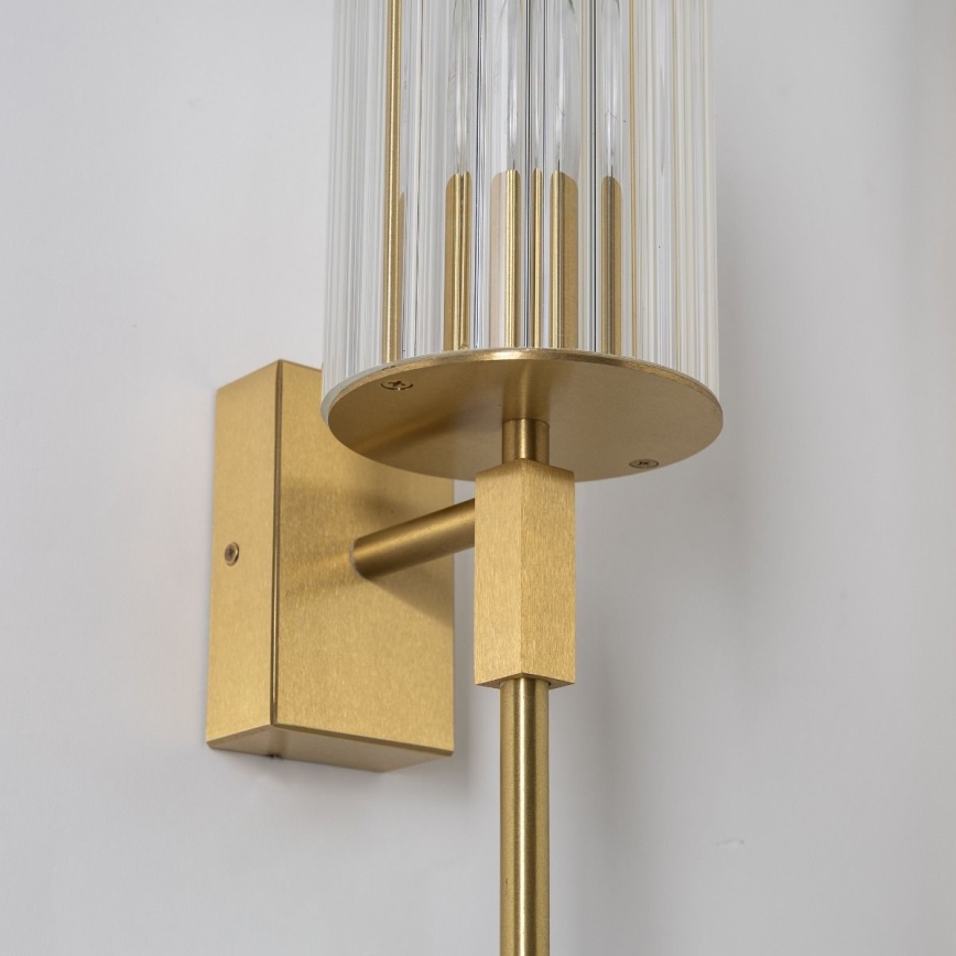 Zuma Line - Vägglampa 1xE14/7W/230V guldig