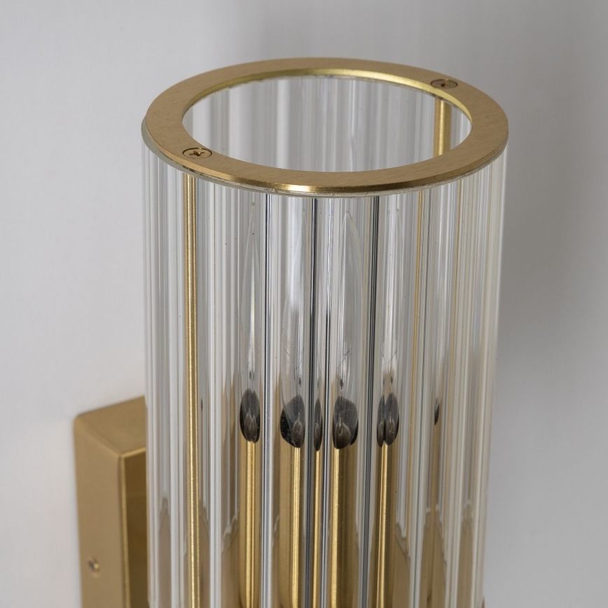 Zuma Line - Vägglampa 1xE14/7W/230V guldig
