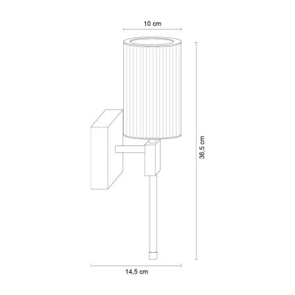 Zuma Line - Vägglampa 1xE14/7W/230V guldig