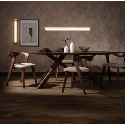 Zuma Line - Dimmbar LED-pendel med kabel LED/39W/230V 2700-6500K guld + fjärrkontroll