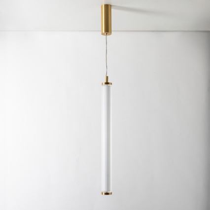 Zuma Line - LED dimbar pendellampa på vajer LED/26W/230V 2700-6500K guld + fjärrkontroll