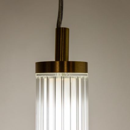Zuma Line - LED dimbar pendellampa på vajer LED/26W/230V 2700-6500K guld + fjärrkontroll