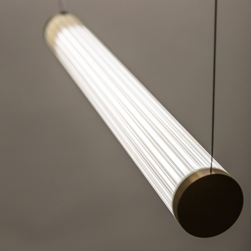 Zuma Line - LED dimbar takpendel på vajer LED/64W/230V 2700-6500K guld + fjärrkontroll