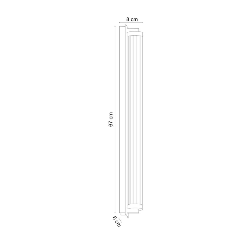 Zuma Line - dimbar LED-vägglampa LED/26W/230V 2700-6500K guld + fjärrkontroll