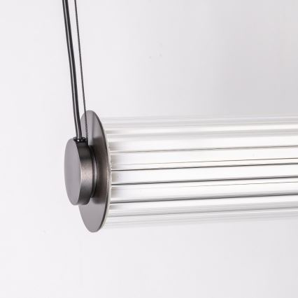 Zuma Line - LED dimbar pendellampa på kabel LED/39W/230V 2700-6500K svart + fjärrkontroll