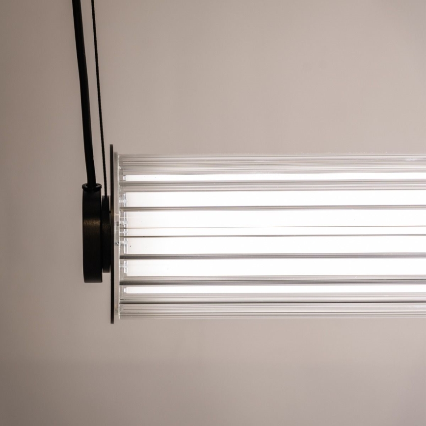 Zuma Line - LED dimbar pendellampa på kabel LED/39W/230V 2700-6500K svart + fjärrkontroll