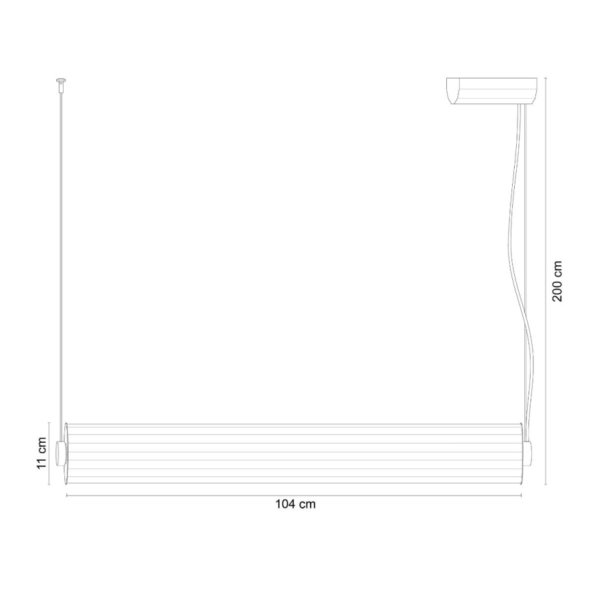 Zuma Line - LED dimbar pendellampa på kabel LED/39W/230V 2700-6500K svart + fjärrkontroll