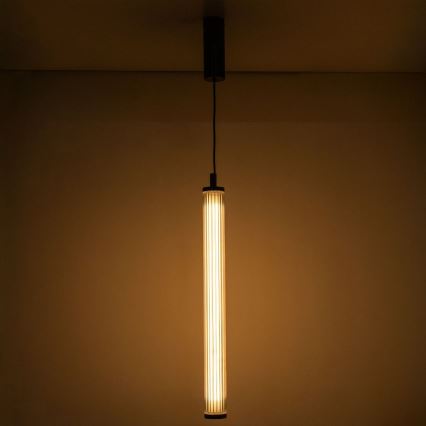 Zuma Line - Dimmbar LED-pendellampa på vajer LED/26W/230V 2700-6500K svart + fjärrkontroll