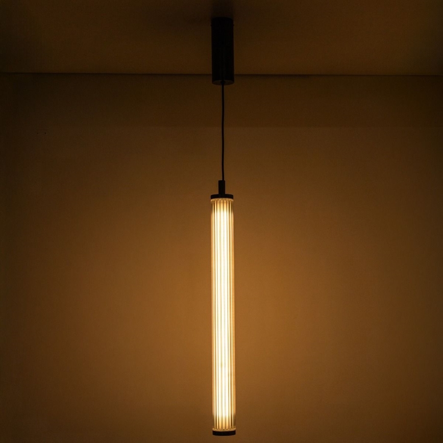 Zuma Line - Dimmbar LED-pendellampa på vajer LED/26W/230V 2700-6500K svart + fjärrkontroll