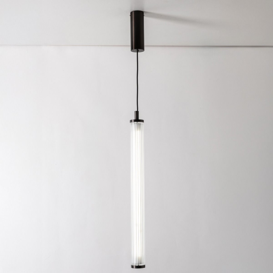 Zuma Line - Dimmbar LED-pendellampa på vajer LED/26W/230V 2700-6500K svart + fjärrkontroll