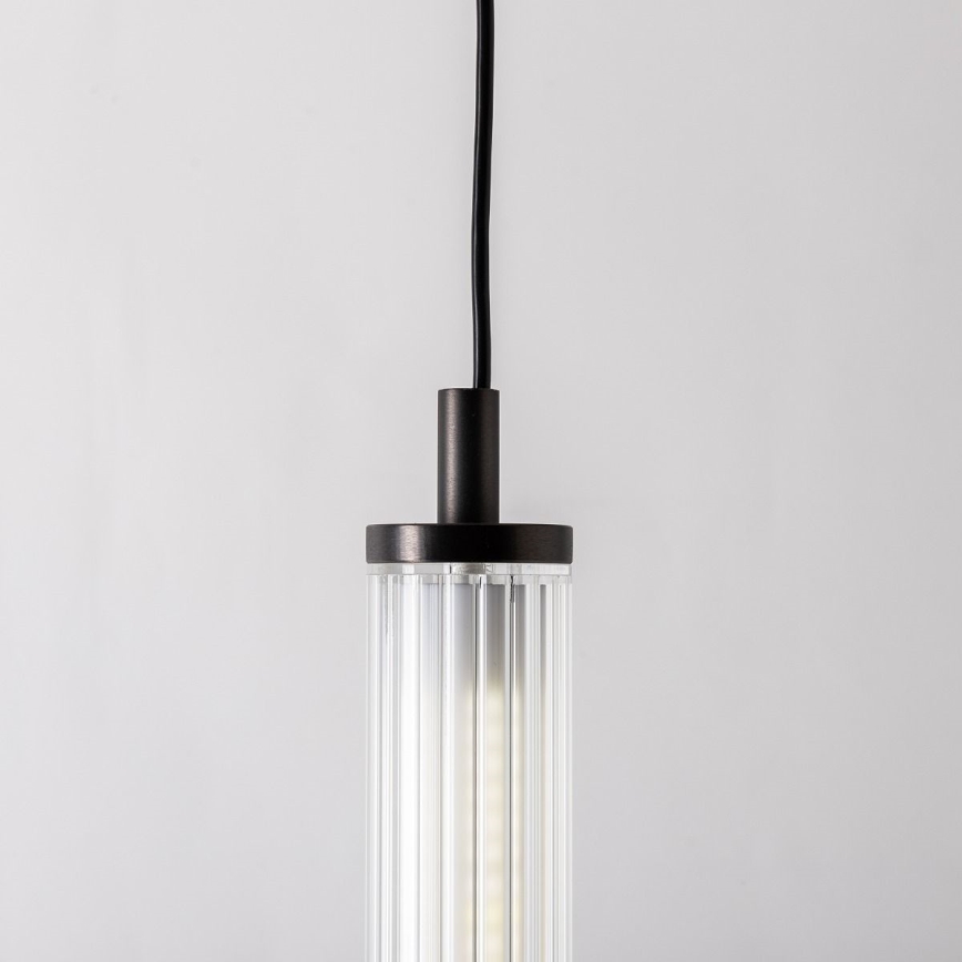 Zuma Line - Dimmbar LED-pendellampa på vajer LED/26W/230V 2700-6500K svart + fjärrkontroll