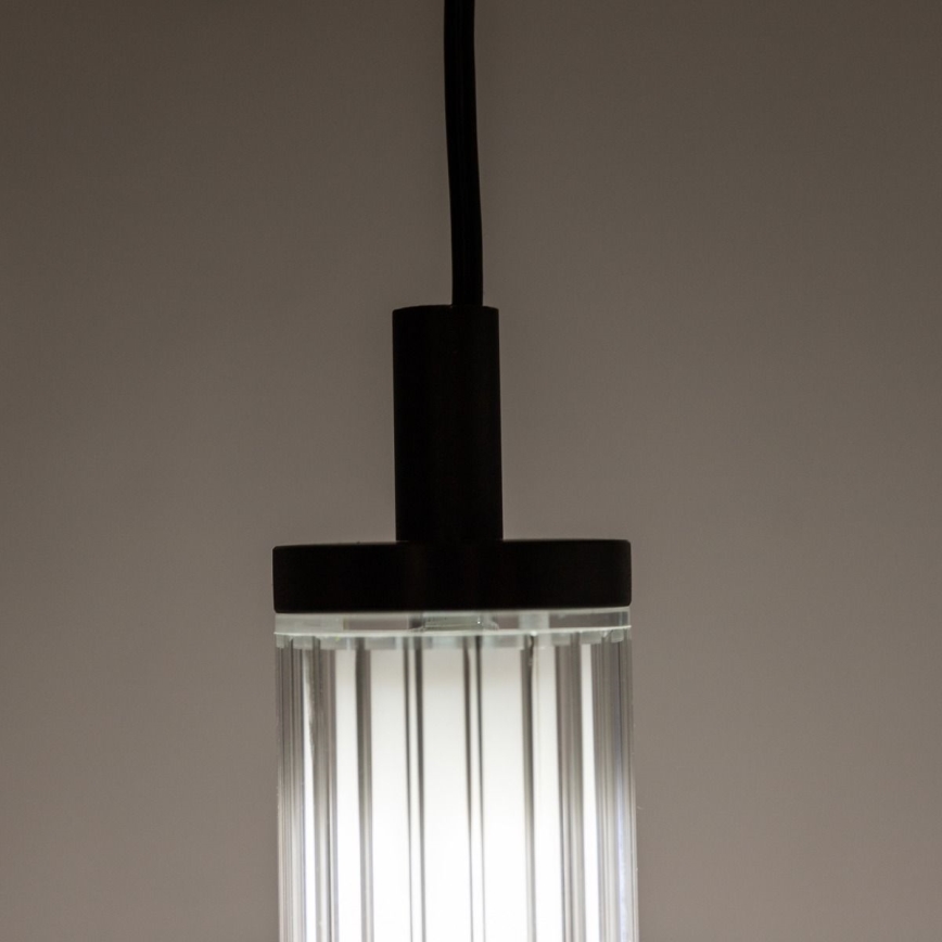 Zuma Line - Dimmbar LED-pendellampa på vajer LED/26W/230V 2700-6500K svart + fjärrkontroll