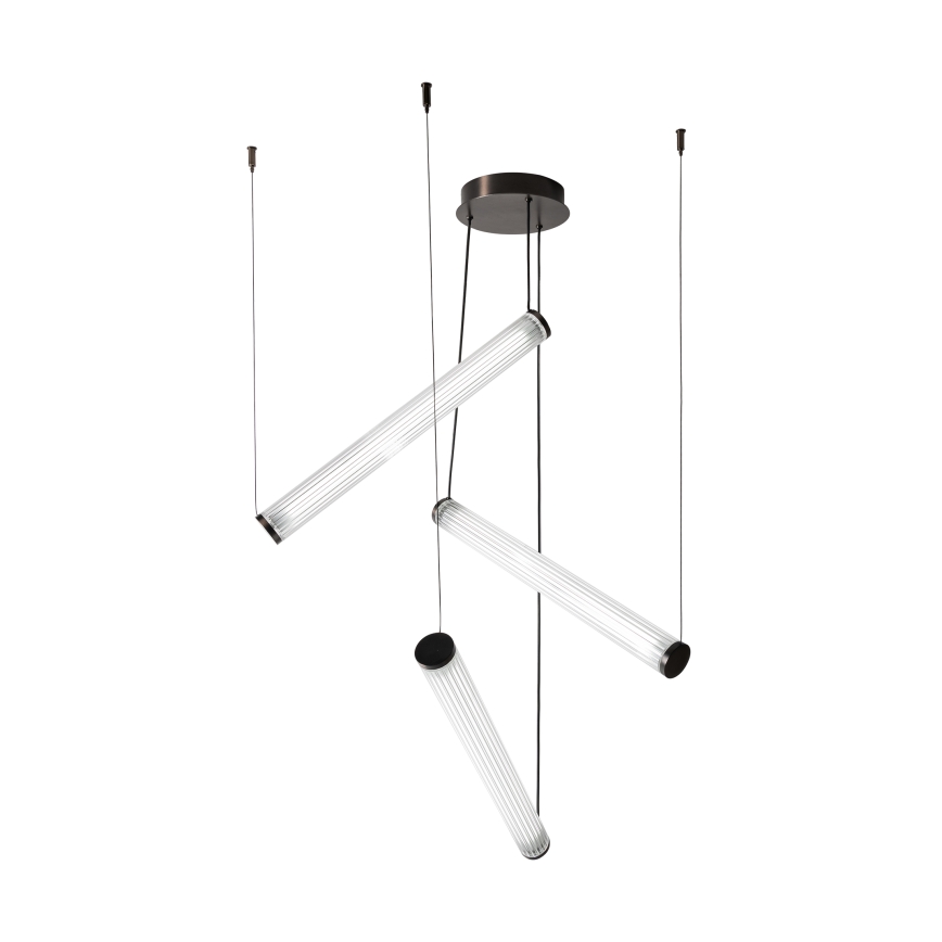 Zuma Line - Dimmbar LED-pendellampa med vajerupphängning LED/64W/230V 2700-6500K svart + fjärrkontroll