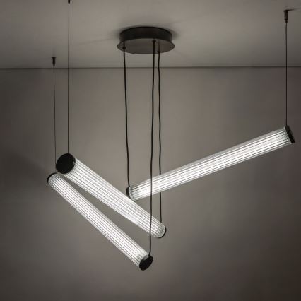 Zuma Line - Dimmbar LED-pendellampa med vajerupphängning LED/64W/230V 2700-6500K svart + fjärrkontroll