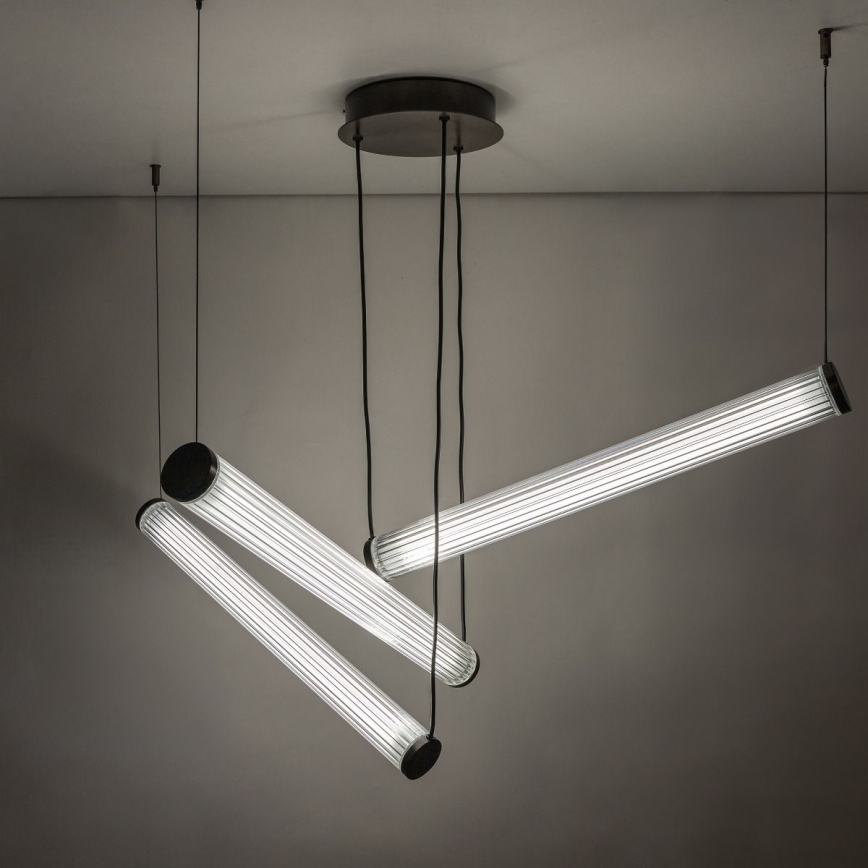 Zuma Line - Dimmbar LED-pendellampa med vajerupphängning LED/64W/230V 2700-6500K svart + fjärrkontroll