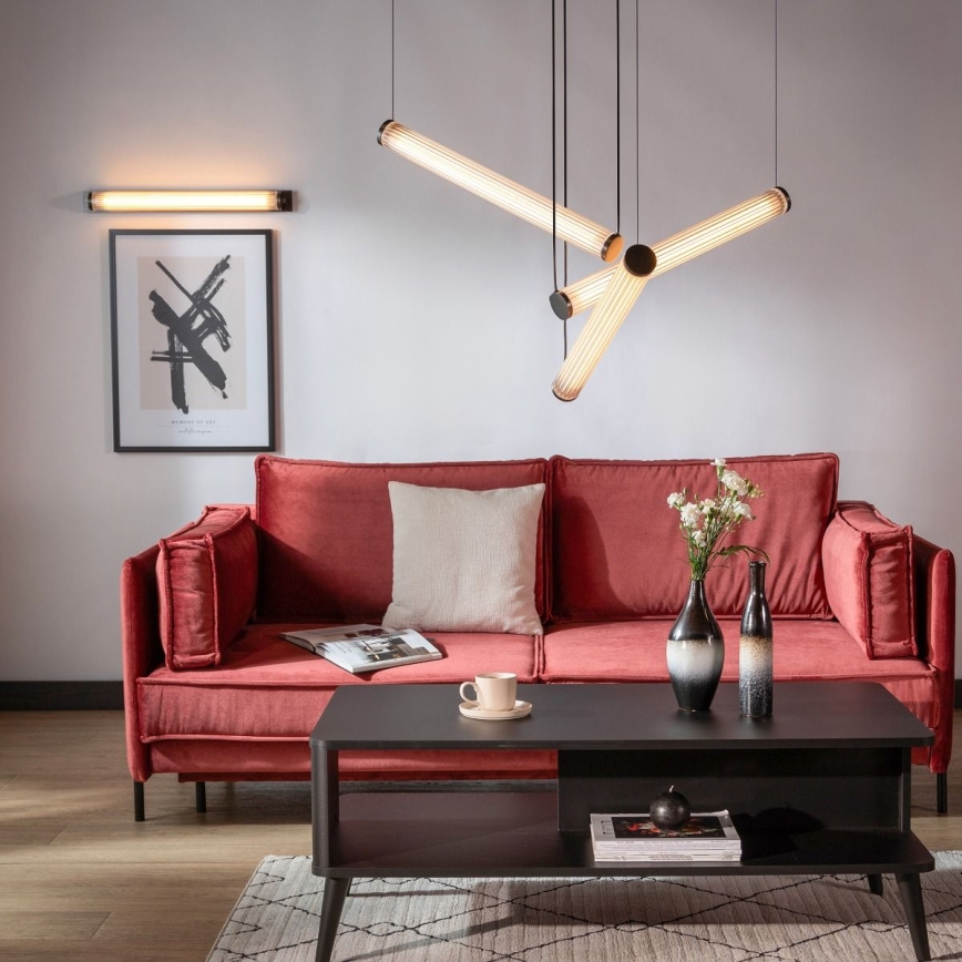 Zuma Line - Dimmbar LED-pendellampa med vajerupphängning LED/64W/230V 2700-6500K svart + fjärrkontroll