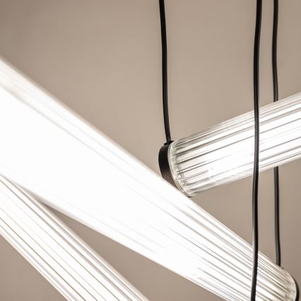 Zuma Line - Dimmbar LED-pendellampa med vajerupphängning LED/64W/230V 2700-6500K svart + fjärrkontroll