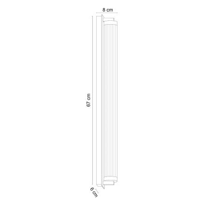 Zuma Line - LED-dimbar vägglampa LED/26W/230V 2700-6500K svart + fjärrkontroll
